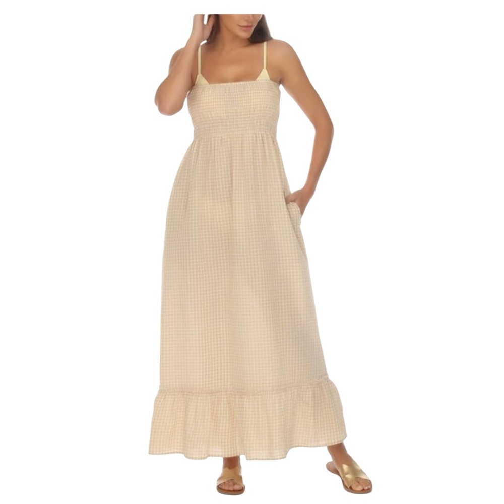 Raviya Maxi Swim Coverup strapless Dress